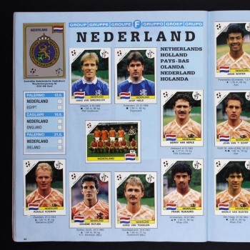 Italia 90 Panini Sticker Album komplett Schwedische Version