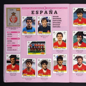 Italia 90 Panini Sticker Album komplett Schwedische Version