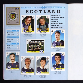 Italia 90 Panini Sticker Album komplett Schwedische Version