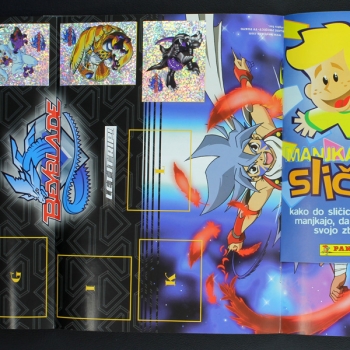 Beyblade Panini Sticker Album fast komplett - SLO