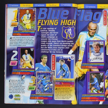 Premier League 98 Kick Off Merlin Sticker Album komplett