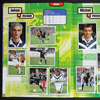 Girondins de Bordeaux 2000 Panini Sticker Album komplett