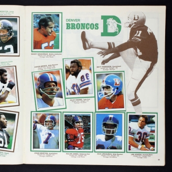 Football NFL 1981 Topps Sticker Album komplett