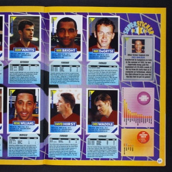 Super Players 96 Panini Sticker Album komplett