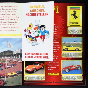 Ferrari Panini Sticker Album komplett