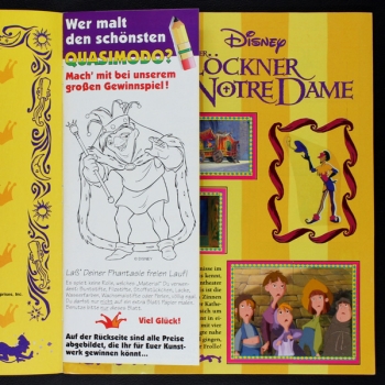 Der Glöckner von Notre Dame Panini sticker album complete