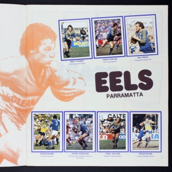 Rugby League Football Panini Sticker Album komplett