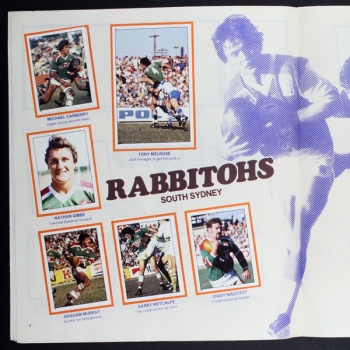 Rugby League Football Panini Sticker Album komplett