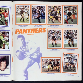 Rugby League Football Panini sticker album complete