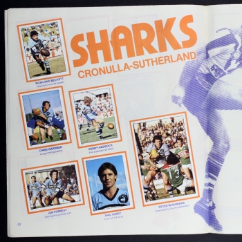 Rugby League Football Panini Sticker Album komplett