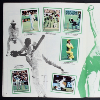 Cricket Panini sticker album complete