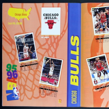 Basketball 95-96 NBA Upper Deck Sticker Album komplett