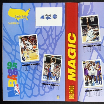 Basketball 95-96 NBA Upper Deck Sticker Album komplett