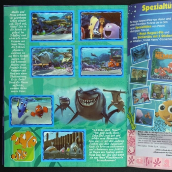 Findet Nemo Panini Sticker Album komplett