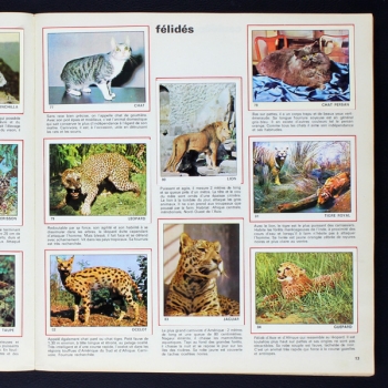 Le monde des Animaux 1970 Panini album with stickers - NL