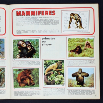 Le monde des Animaux 1970 Panini album with stickers - NL