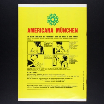 Fußball 1980 Süd Americana Sticker Leeralbum