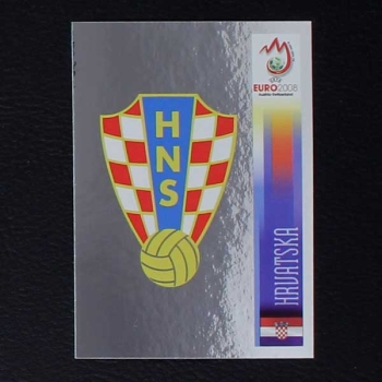 Euro 2008 Nr. 181 Panini Sticker Wappen Hrvatska