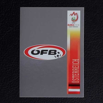 Euro 2008 Nr. 155 Panini Sticker Wappen Österreich