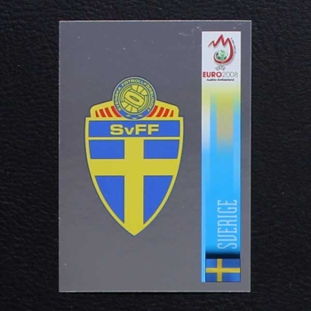 Euro 2008 Nr. 389 Panini Sticker Wappen Sverige