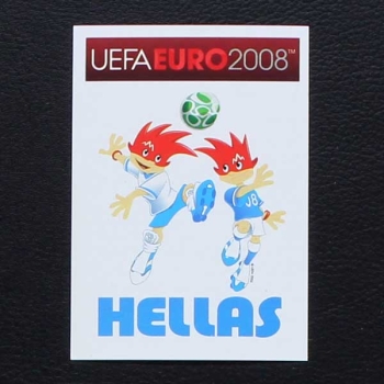 Euro 2008 Nr. 358 Panini Sticker Hellas Maskottchen