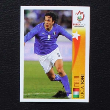 Euro 2008 Nr. 522 Panini Sticker Luca Toni in Action