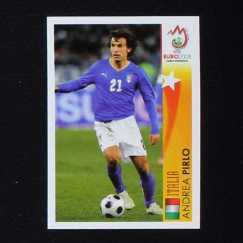 Euro 2008 Nr. 501 Panini Sticker Pirlo in Action