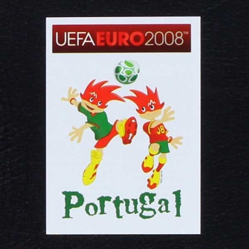 Euro 2008 Nr. 098 Panini Sticker Portugal Maskottchen