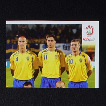 Euro 2008 Nr. 386 Panini Sticker Sverige Team 2