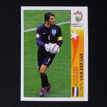 Euro 2008 Nr. 466 Panini Sticker Van Der Sar in Action