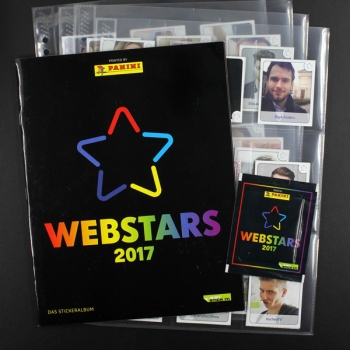 Webstars 2017 Juststickit Panini Sticker Album