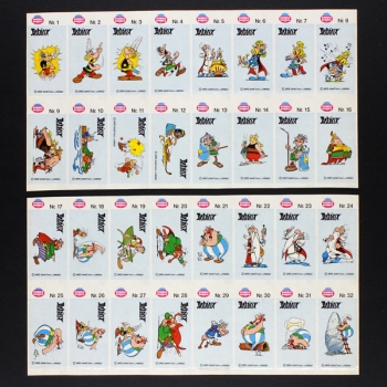 Asterix Fleer 1993 Sticker komplett - Kaugummi Bilder