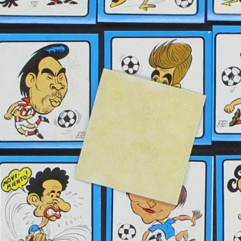 Calciatori 1969 Panini Sticker - 34 Karikaturen ohne Rückseiten