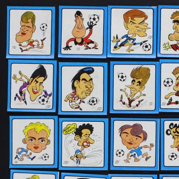 Calciatori 1969 Panini Sticker - 34 Karikaturen ohne Rückseiten