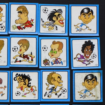 Calciatori 1969 Panini Sticker - 34 Karikaturen ohne Rückseiten