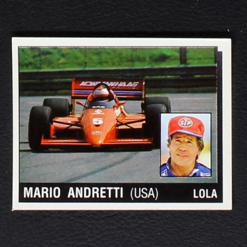 Mario Andretti Panini Sticker Serie Motor Adventures