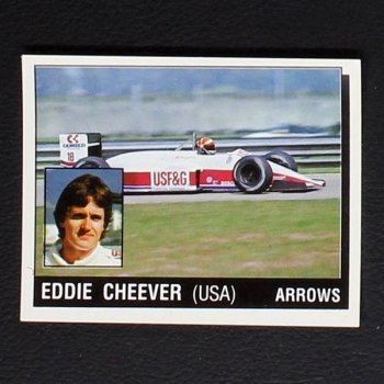 Eddie Cheever Panini Sticker Serie Motor Adventures