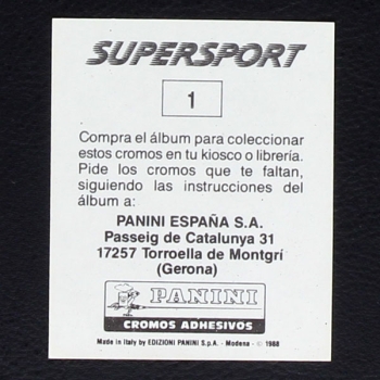 Larry Bird Panini Sticker No. 1 - Super Sport 1988