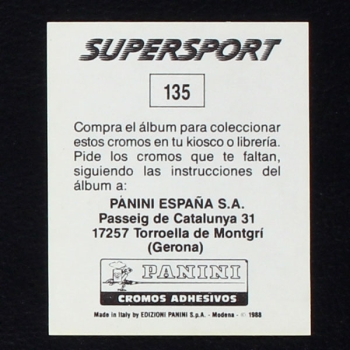 Anton Mang Panini Sticker No. 135 - Super Sport 1988