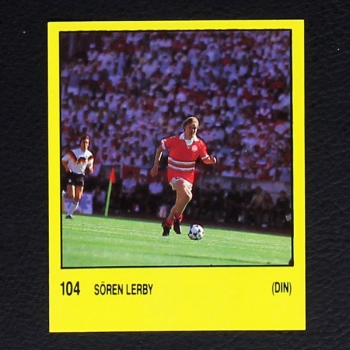 Sören Lerby Panini Sticker Nr. 104 - Super Sport 1988