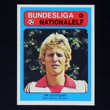 Karl-Heinz Förster Americana Card No. 51 - Bundesliga Nationalelf 1978