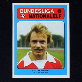 Klaus Täuber Americana Card No. 107 - Bundesliga Nationalelf 1978