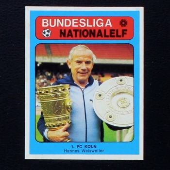 Hennes Weisweiler Americana Card No. 136 - Bundesliga Nationalelf 1978