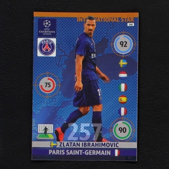 Zlatan Ibrahimovic Panini Trading Card - Champions League 2014