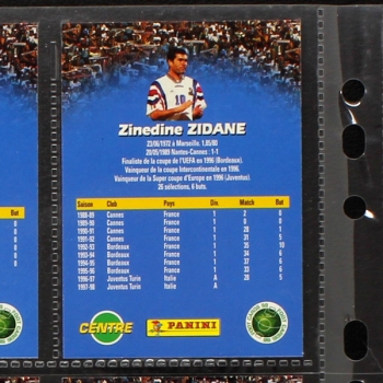 Foot Cards 98 Panini Trading Card komplette Serie - Zidane Henry