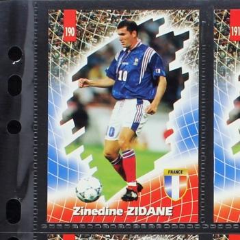 Foot Cards 98 Panini Trading Card komplette Serie - Zidane Henry