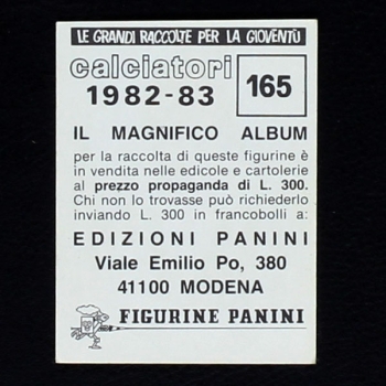 Paolo Rossi Panini Sticker No. 165 - Calciatori 1982