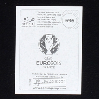 Christino Ronaldo Panini Sticker No. 596 - Euro 2016 Swiss Version