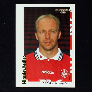 Miroslav Kadlec Panini Sticker No. 419 - Fußball 98