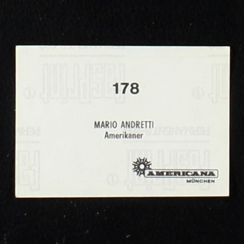 Mario Andretti Americana Sticker No. 178 - Auto 1977